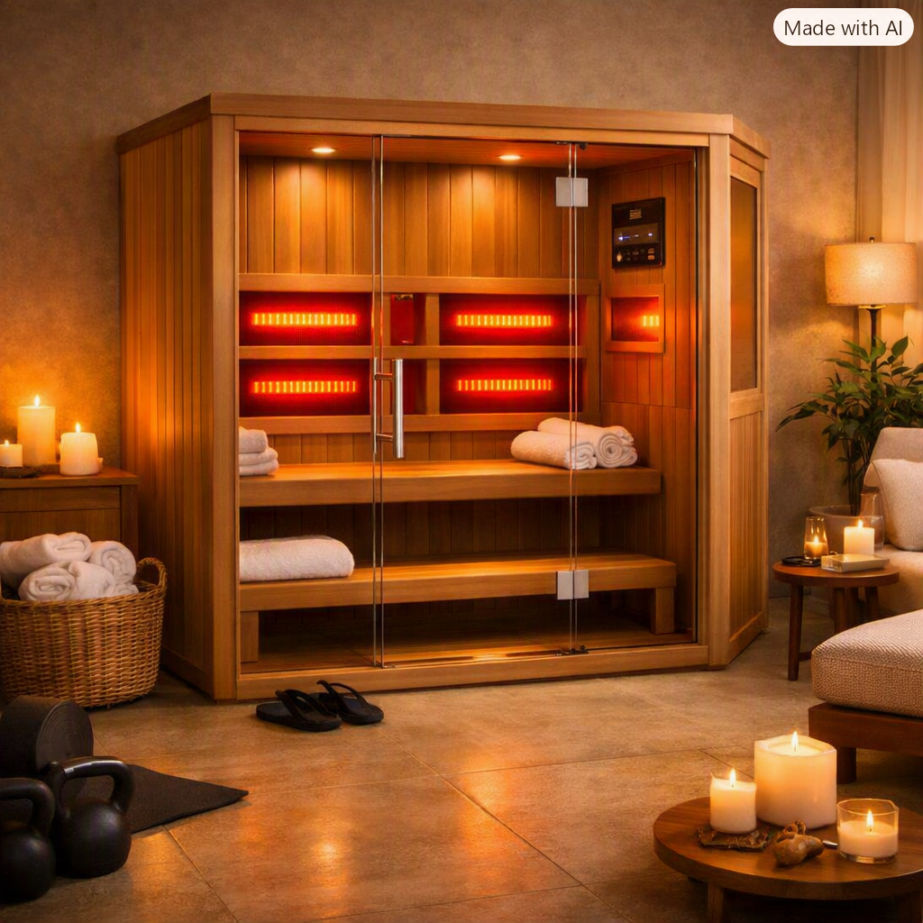 Evermont 2-person infrared sauna – compact home sauna
