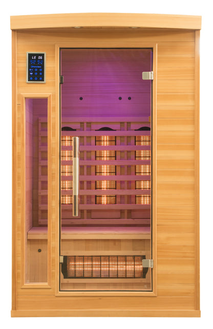 France Sauna Apollon Quartz 2-Person Infrared Sauna