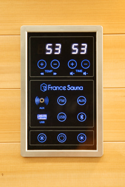 France Sauna Apollon Quartz 2-Person Infrared Sauna