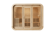 KOVE Cube Sauna 5–6 Person Outdoor Sauna – Premium Spruce Wood, 8kW Harvia Heater, Modern Cube Design