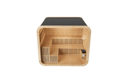 KOVE Cube Sauna 5–6 Person Outdoor Sauna – Premium Spruce Wood, 8kW Harvia Heater, Modern Cube Design