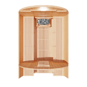 KOVE Outdoor Barrel Sauna – 4–6 Person Garden Sauna with 6kW Harvia Electric Heater