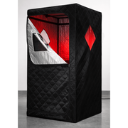 KOVE Portable Infrared Sauna Tent – Indoor 1 Person Far Infrared Sauna with Carbon Heating & Red Light
