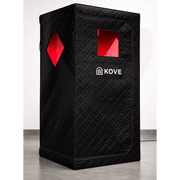KOVE Portable Infrared Sauna Tent – Indoor 1 Person Far Infrared Sauna with Carbon Heating & Red Light